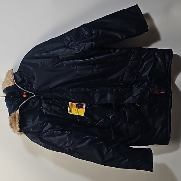 NWT Vintage Sears Work and Leisure Survival Parka Size Large Blue NWT - Picture 1 of 10